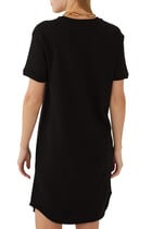 Icon AX Embossed Logo Dress in Jersey
